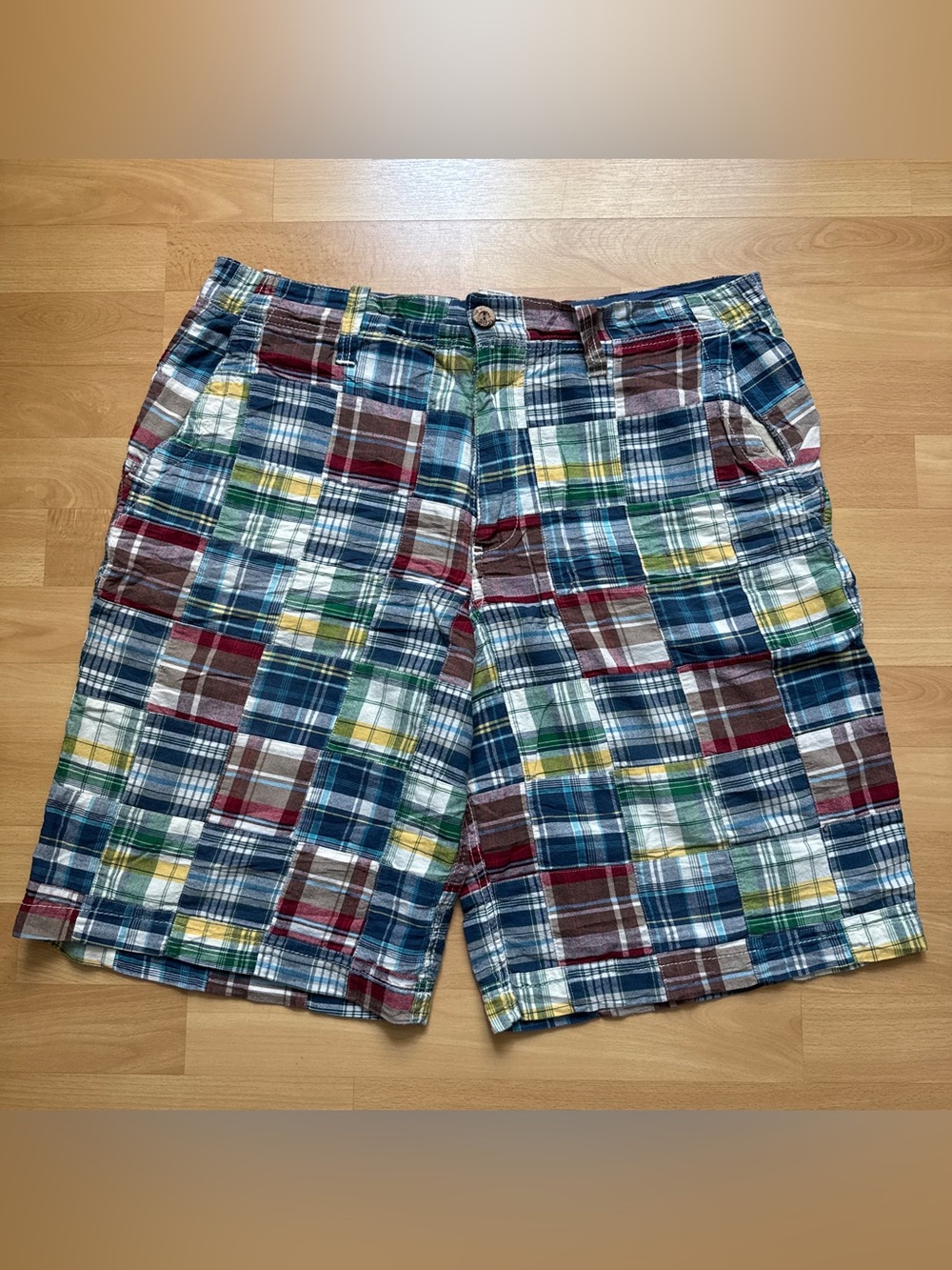 Y2K Aeropostale Plaid Patchwork Baggy Shorts